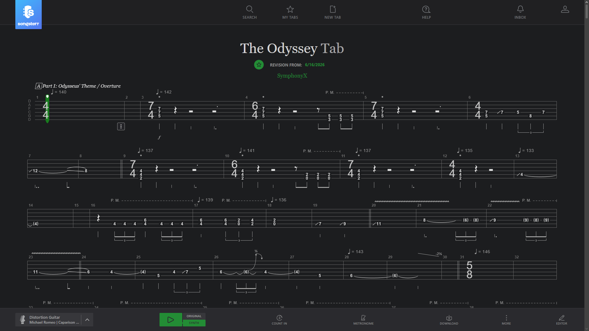 Songsterr tab page (normal)